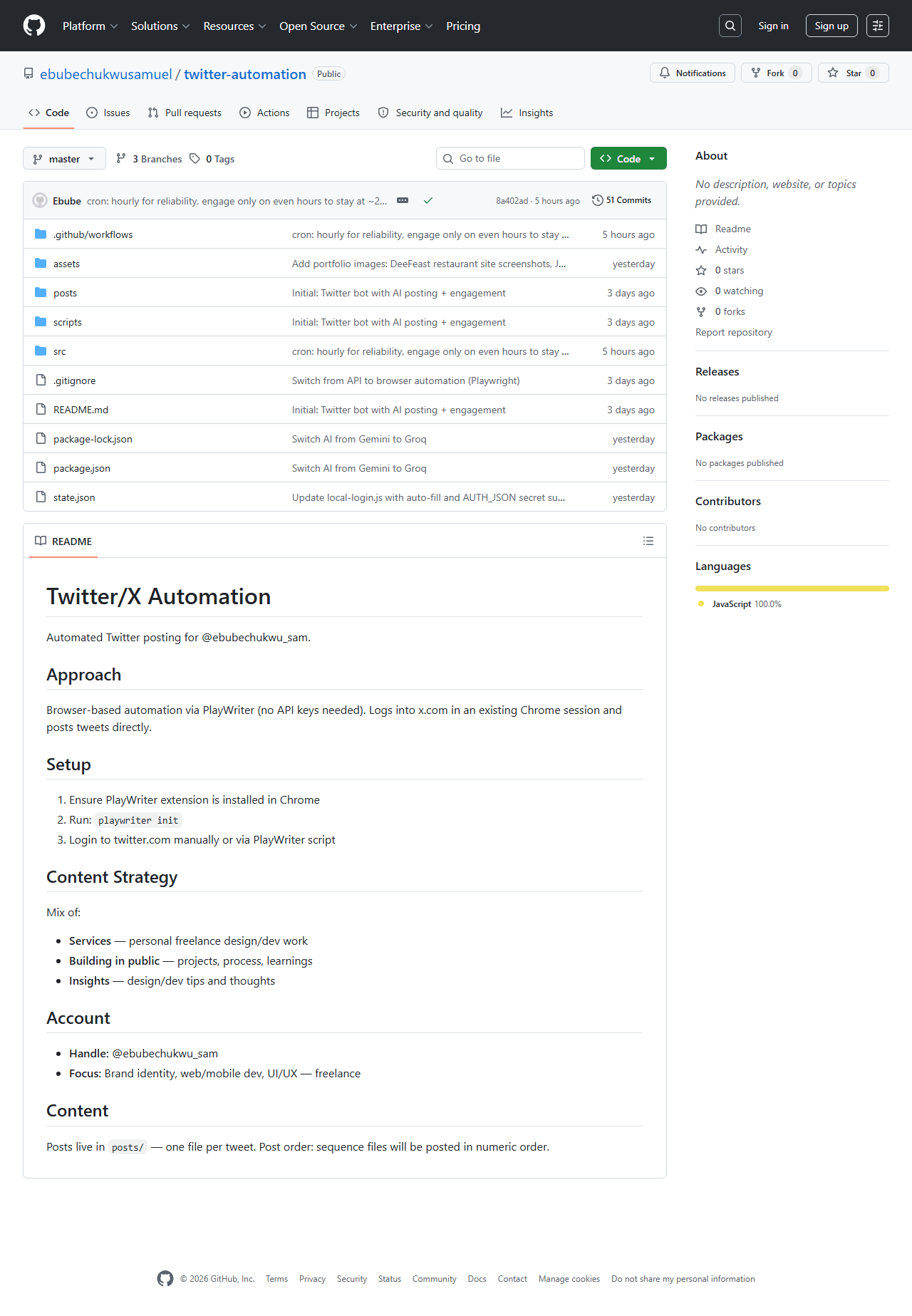 Twitter/X Automation preview